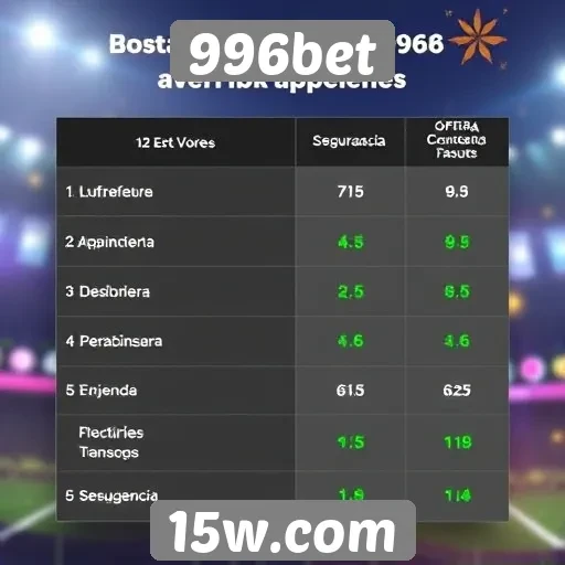 Comparação entre 996bet e outros sites de apostas