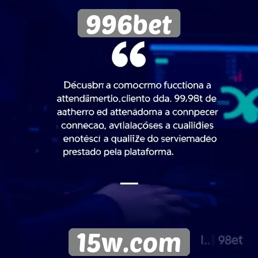 Atendimento ao cliente da 996bet e suas avaliações