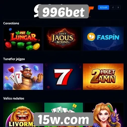 Diversidade de jogos disponíveis na 996bet é destacada