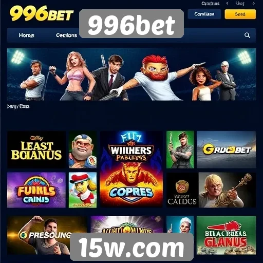 Visão geral dos jogos disponíveis no site 996bet