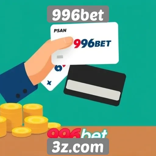 Métodos de pagamento aceitos na 996bet