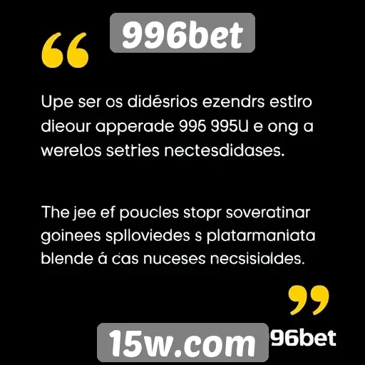 Feedback de usuários sobre o suporte da 996bet