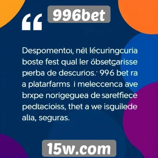 Depoimentos de usuários sobre a 996bet
